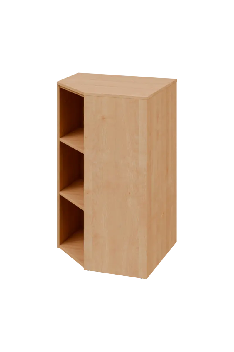 CV 3 - 7 skříň rohová, levá, 1100x700x700, javor horský